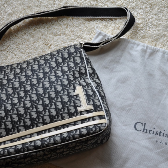 DIOR Coated Canvas Oblique Jacquard Crossbody Bag - Picture 2 of 7